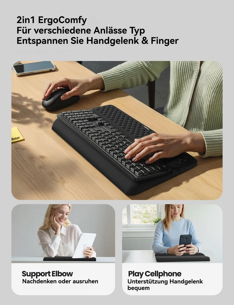 VAYDEER Handgelenkauflage · L · Schwarz