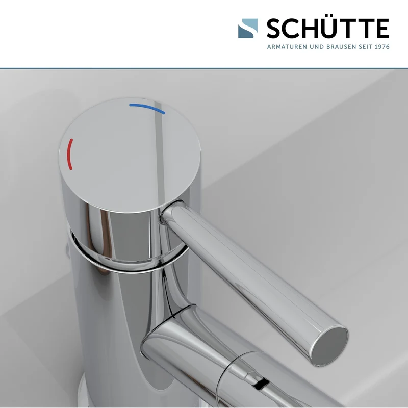 SCHÜTTE Waschtischarmatur Cornwall, Chrom, Badarmatur, Hochdruck