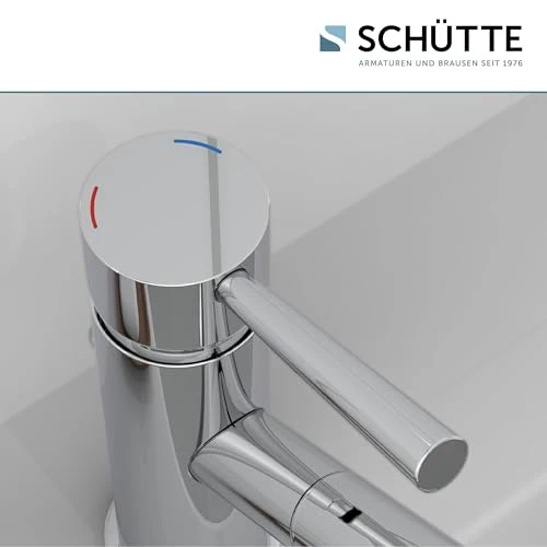 SCHÜTTE Waschtischarmatur Cornwall, Chrom, Badarmatur, Hochdruck