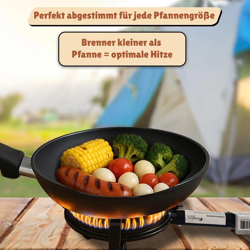 Outdoor-Gasbrenner 30 cm 8 kW für Paellapfanne