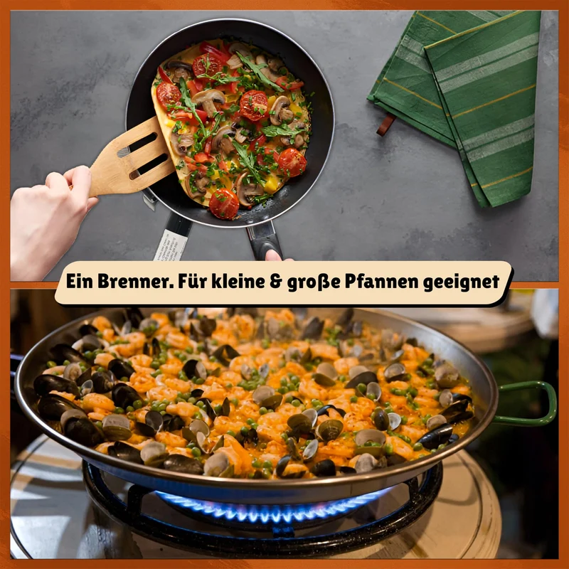 Outdoor-Gasbrenner 30 cm 8 kW für Paellapfanne