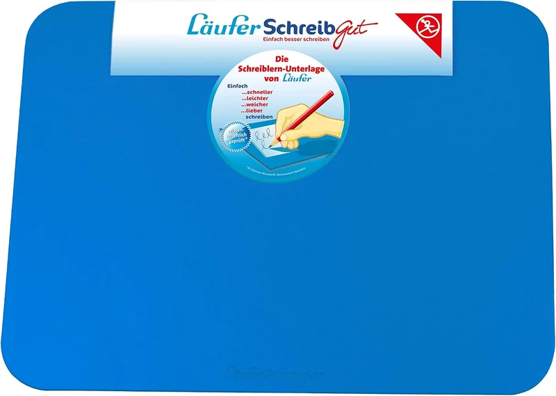 Läufer Schreibtischunterlage · 33.5 x 45 cm · Blau