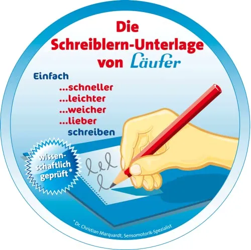 Läufer Schreibtischunterlage · 33.5 x 45 cm · Blau