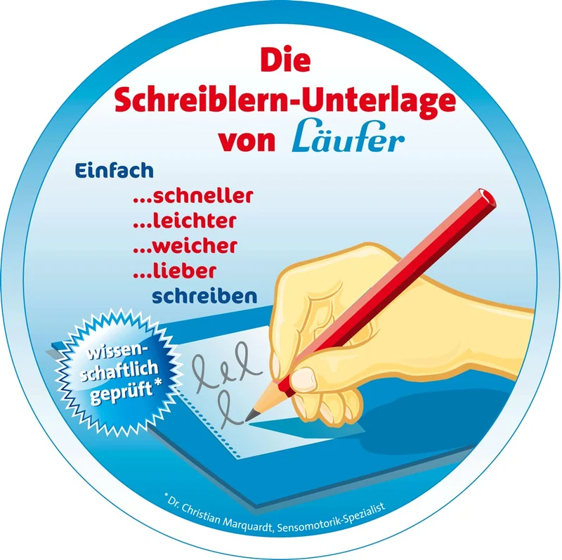 Läufer Schreibtischunterlage · 33.5 x 45 cm · Blau