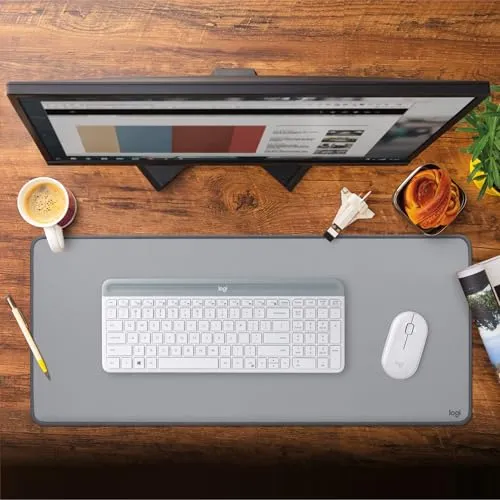 Logitech Schreibtischunterlage · 30 x 70 cm · Grau