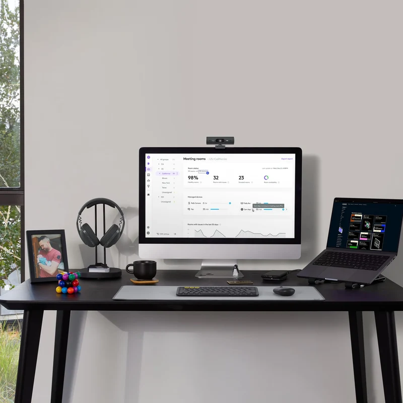 Logitech Schreibtischunterlage · 30 x 70 cm · Grau