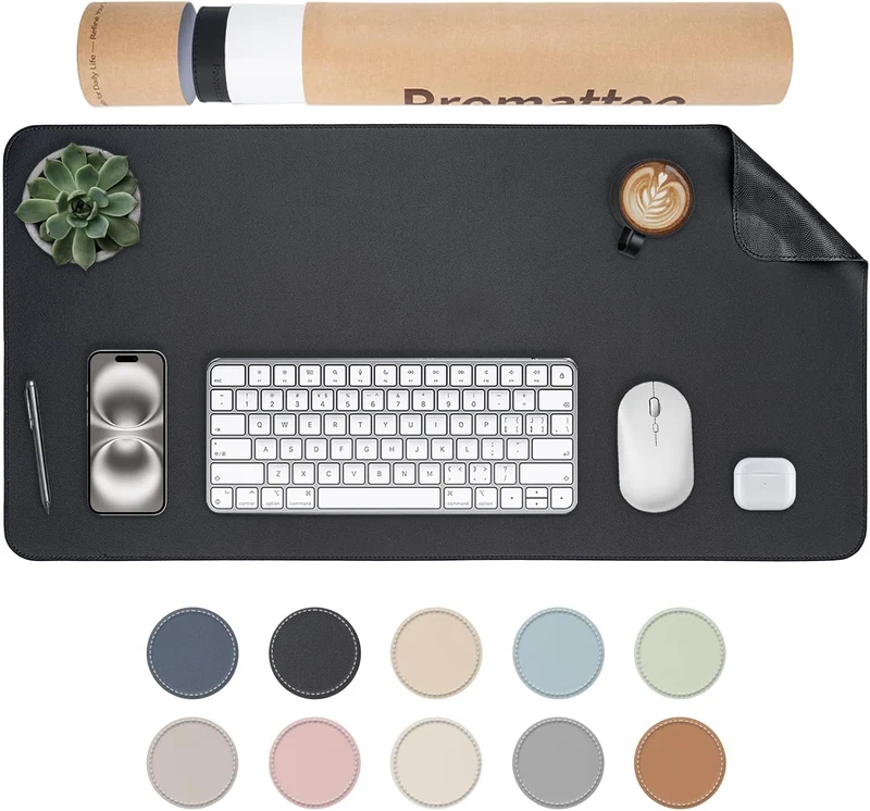 PROMATTOO Schreibtischunterlage · 80 x 40 cm · Cremeweiß