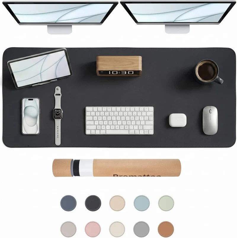 PROMATTOO Schreibtischunterlage · 80 x 40 cm · Cremeweiß