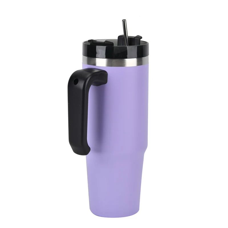316L Edelstahl Thermobecher 887ml mit Strohhalm, Grün