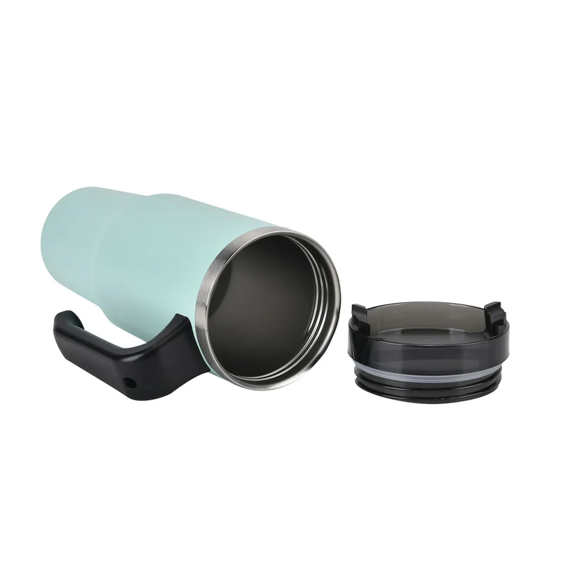 316L Edelstahl Thermobecher 887ml mit Strohhalm, Grün