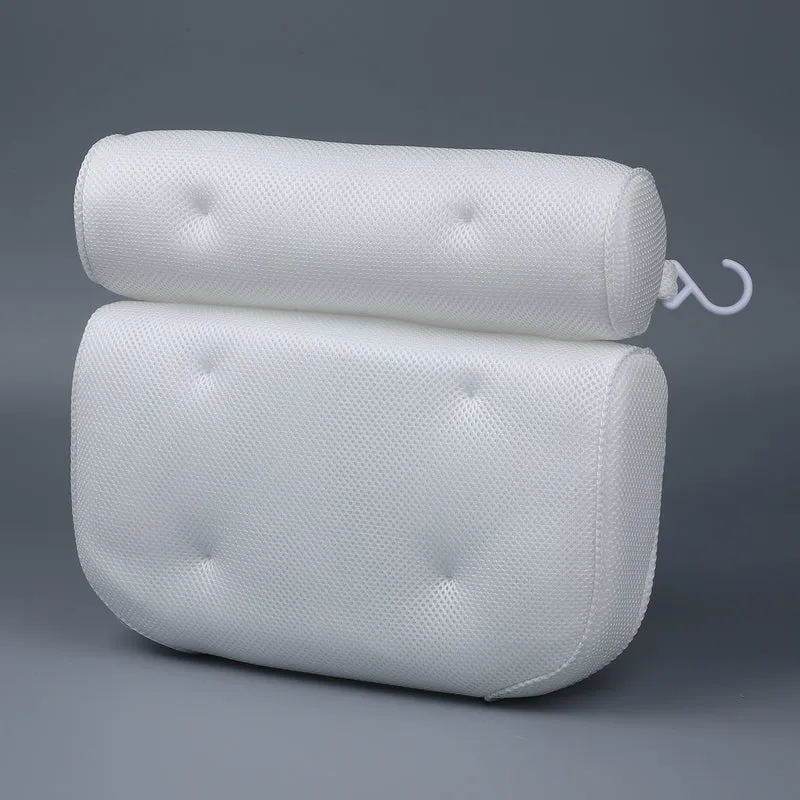 Badewannenkissen für Kopf und Nacken, Größe 35x32x8 cm, Weiß