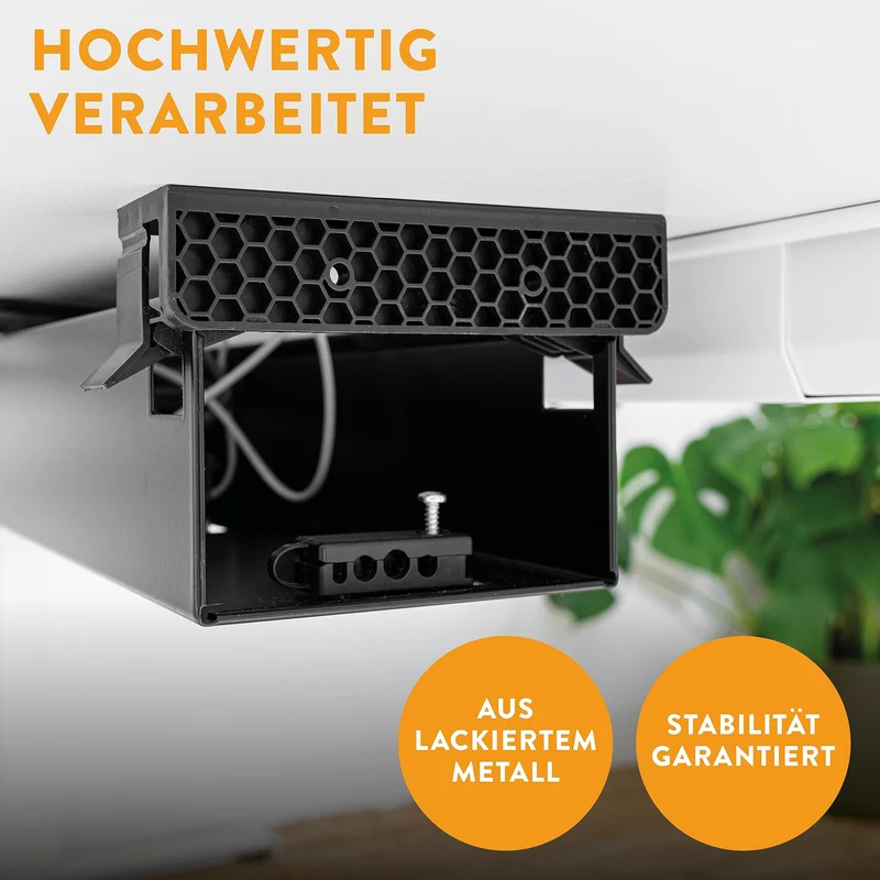 boho office Kabelorganisation · 107cm · Schwarz (Ral9005)