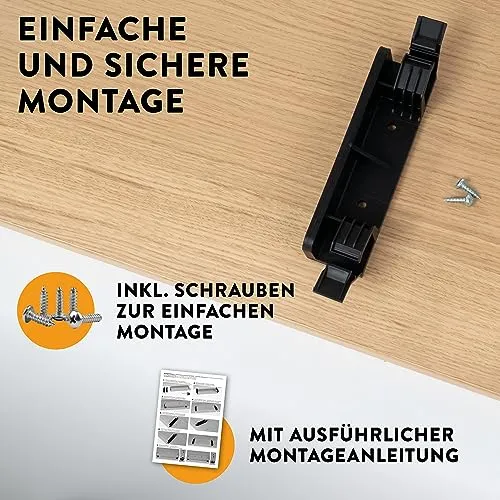 boho office Kabelorganisation · 107cm · Schwarz (Ral9005)