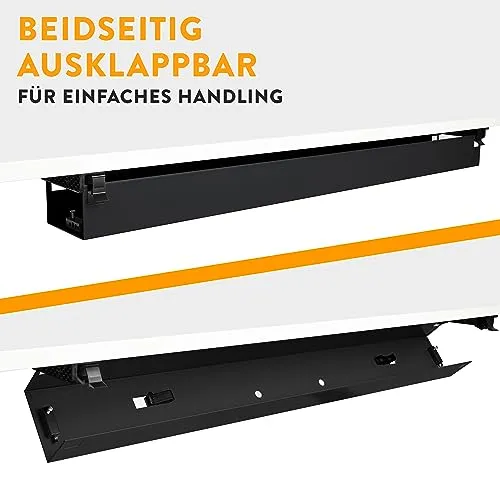 boho office Kabelorganisation · 107cm · Schwarz (Ral9005)