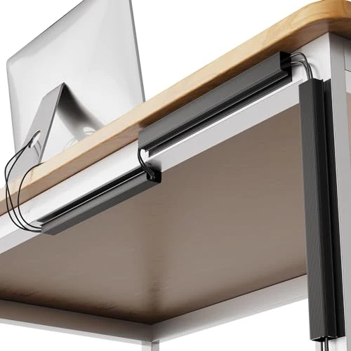 Delamu Kabelorganisation · Schwarz · 4 Pack