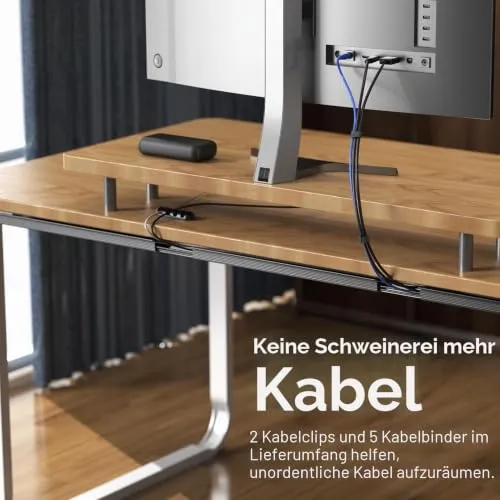 Delamu Kabelorganisation · Schwarz · 4 Pack