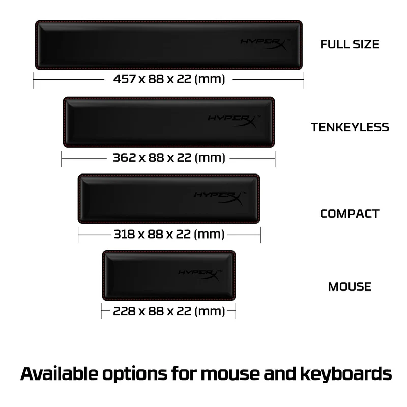 HyperX Handgelenkauflage · One Size · Schwarz