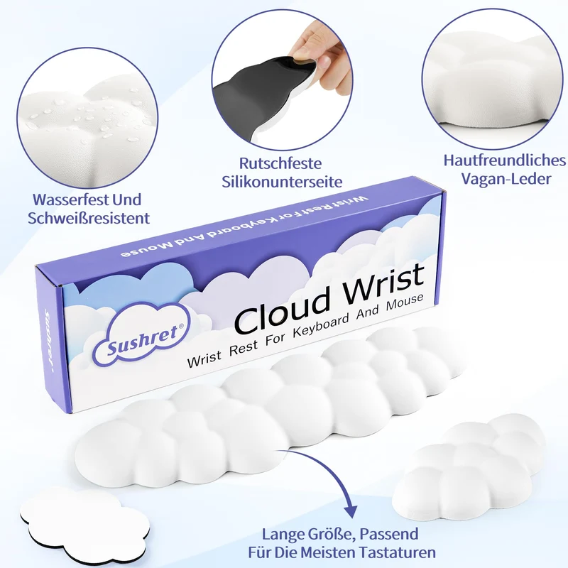 Sushret Handgelenkauflage · for Tenkeyless Keyboard · 01 Weiß