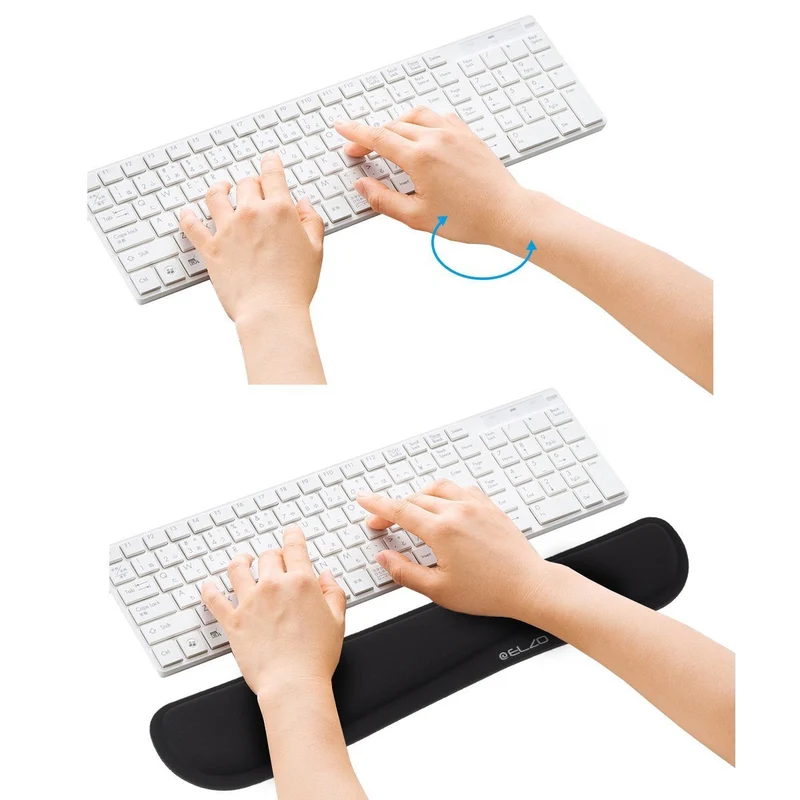ELZO Handgelenkauflage · para Teclado · Schwarz, Faser