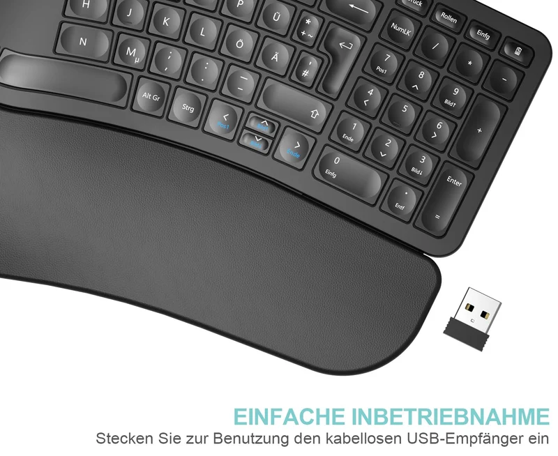Arteck Handgelenkauflage · 41,9L x 24,4B x 2,6H cm · Schwarz