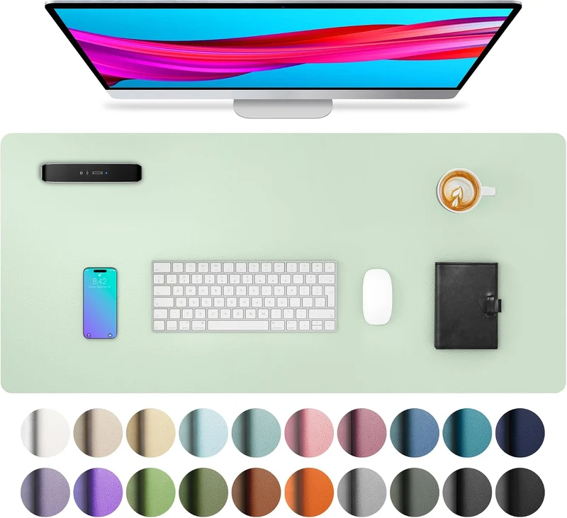 Aothia Schreibtischunterlage · 40 x 80 cm · Schwarz
