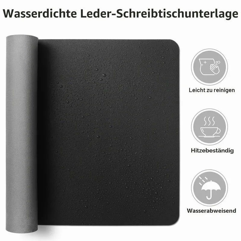 Aothia Schreibtischunterlage · 40 x 80 cm · Schwarz