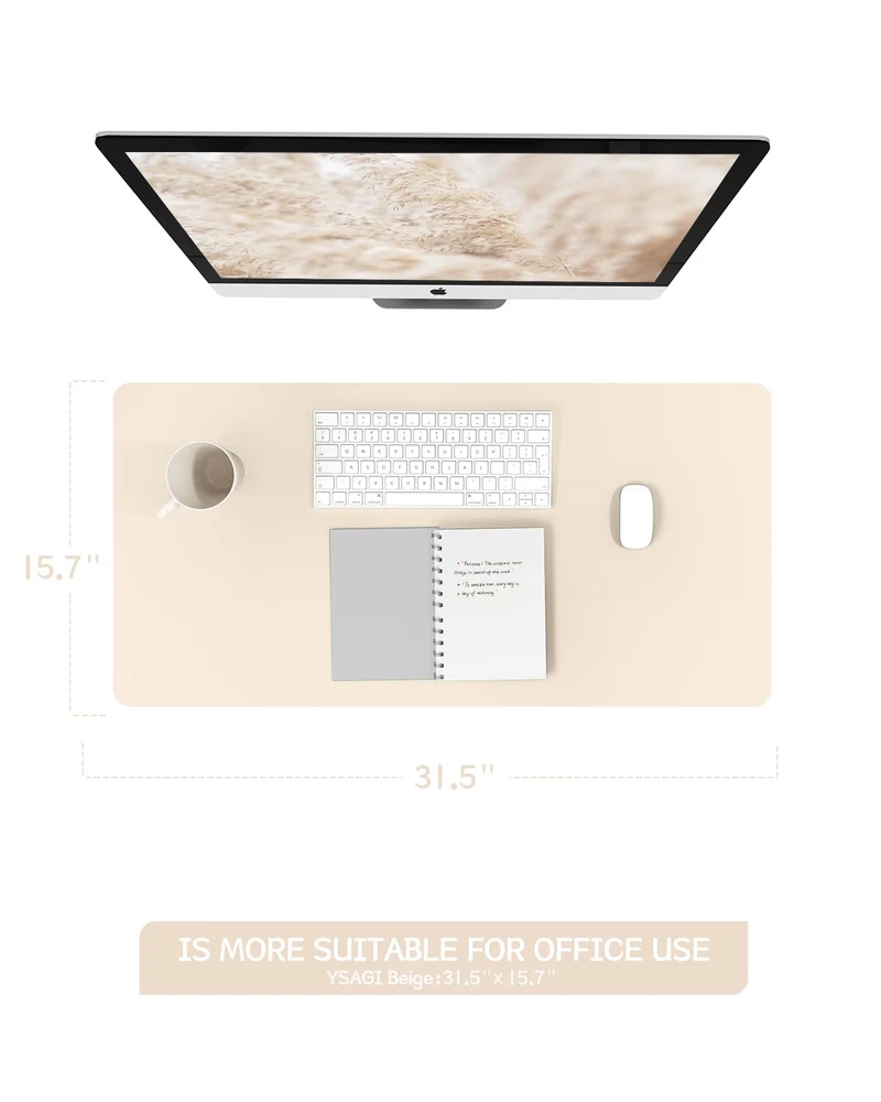 YSAGi Schreibtischunterlage · 80 x 40 cm · Beige