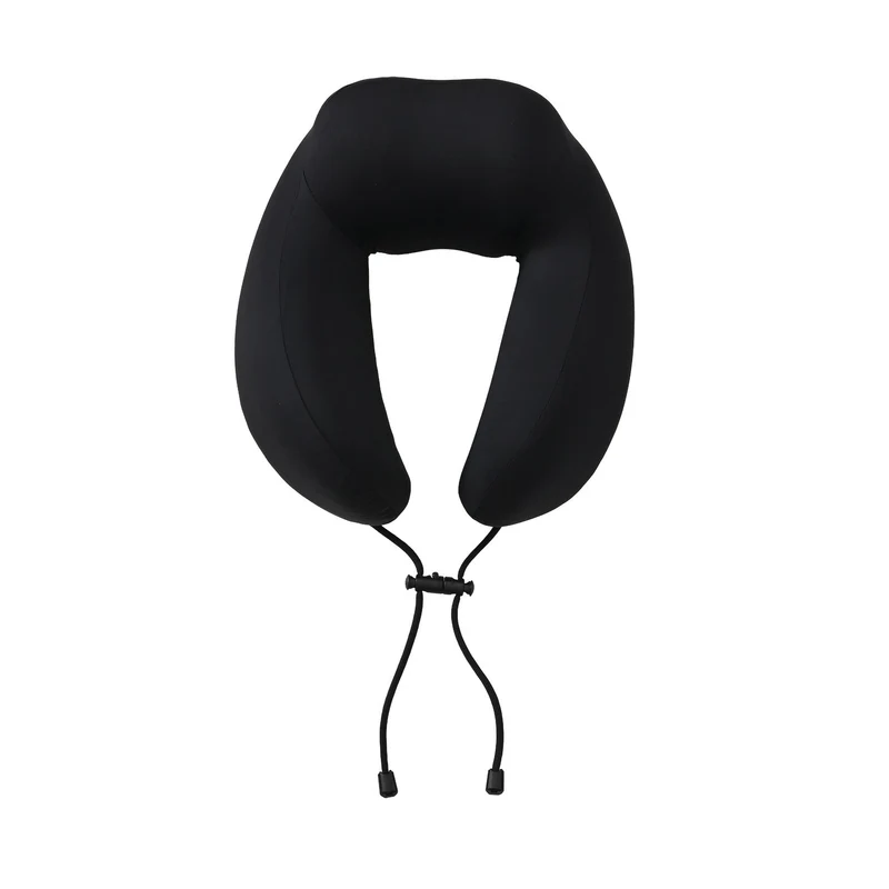 Reisekissen aus Memory-Schaum mit verstellbarem Kordelzug, ergonomisch geformt für Nackenstütze, 29x16x25 cm, Rosa