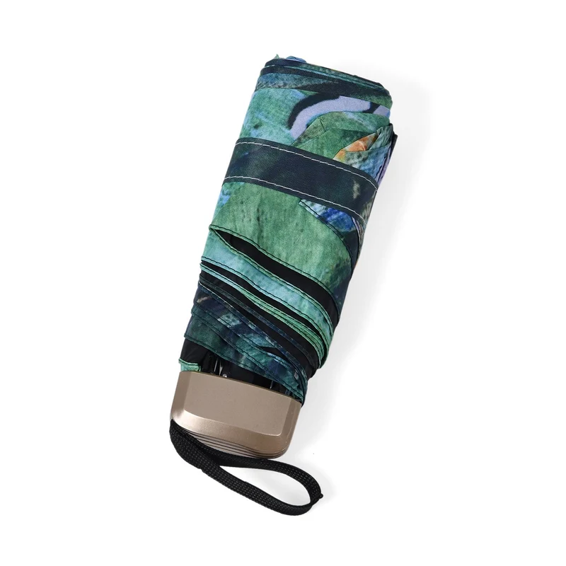 Sturmfester Poket-Regenschirm, leichtgewicht 261gr, mit UV-Schutz 91cm, Glasfaser rahmen, van Gogh