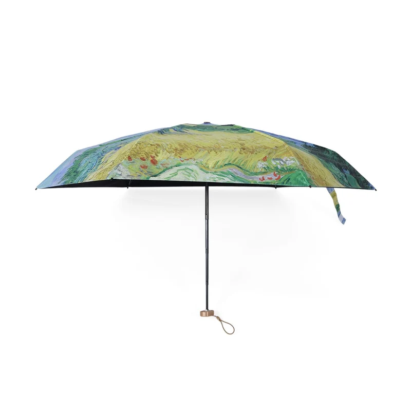 Sturmfester Poket-Regenschirm, leichtgewicht 261gr, mit UV-Schutz 91cm, Glasfaser rahmen, van Gogh