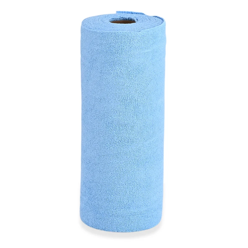 Wiederverwendbare Abreiß-Mikrofaser-Handtuchrolle - 30x30cm, 30 Tücher/Rolle, 180gsm, Rosa
