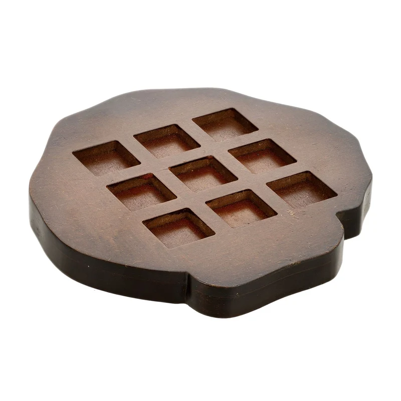 Tic Tac Toe Spiel mit Rosenquarz-Steinen und Holzbrett, ca. 9-teiliges Set